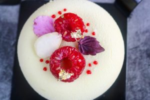 Recette entremets framboise amande