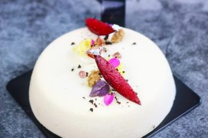 Recette entremet Poésie - Prune thé noir