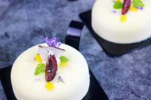Recette entremets coco cerise lavande