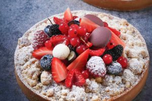 recette Tarte crumble fruits rouges